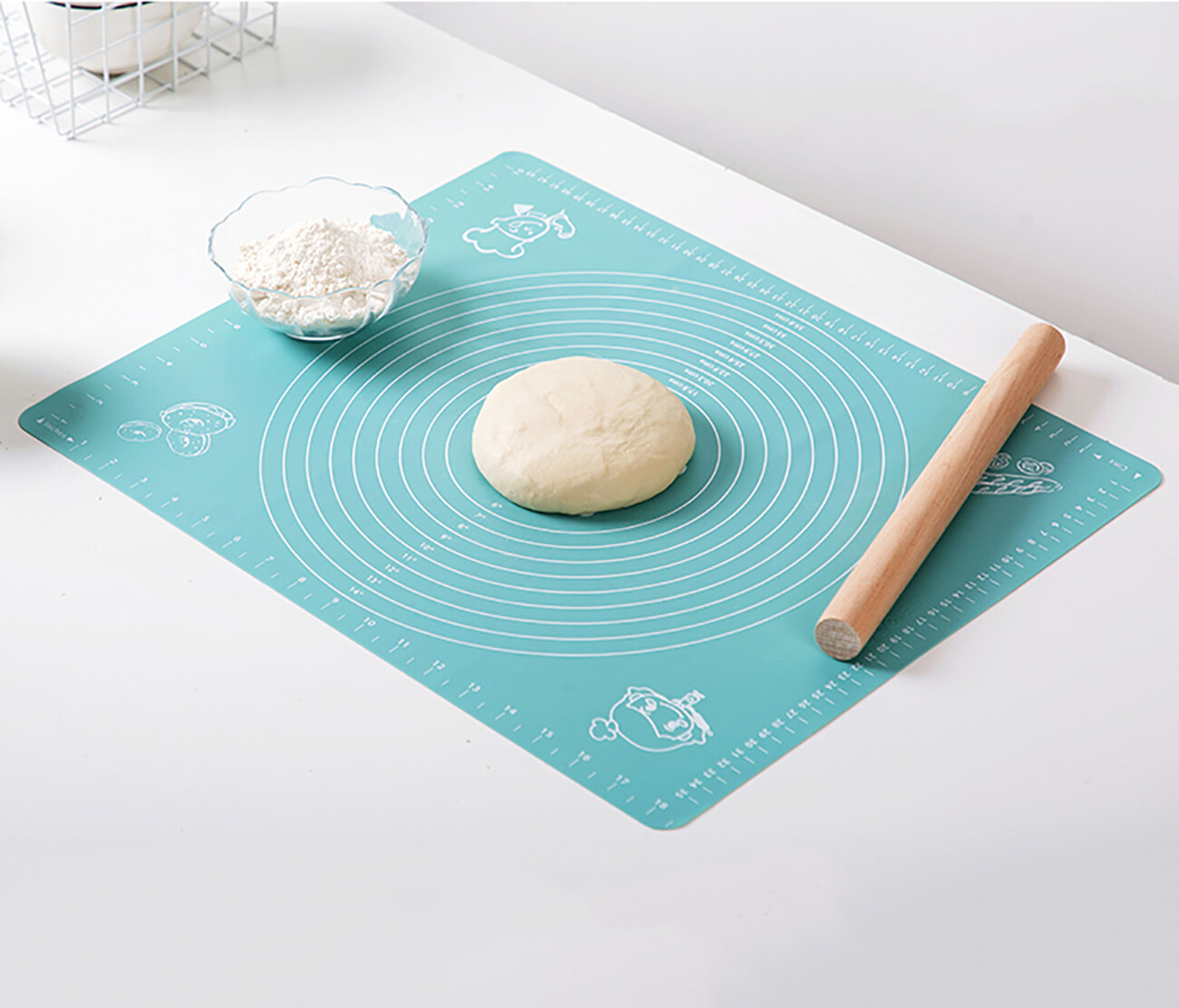 CNMF Silicone Kneading Pad Chopping Board Kitchen Baking Tools Rolling Silicone Pad 50x40cm
