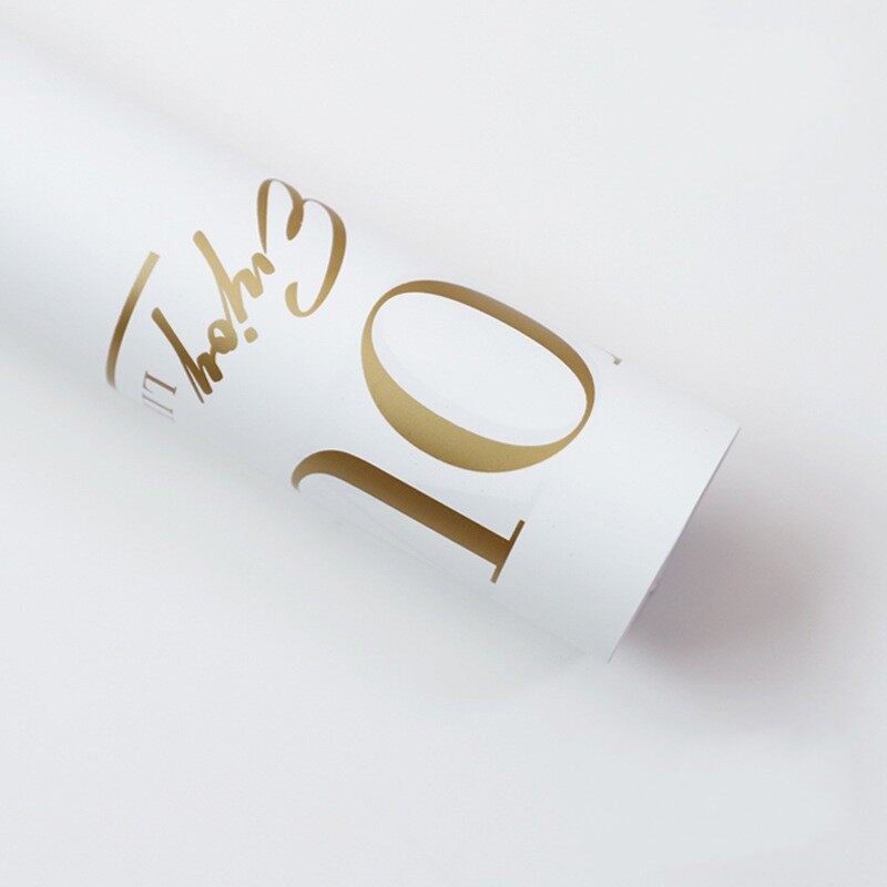 55x55cm Minimalist Bouquet Packaging Paper Romantic English Confession Waterproof Eurasian Paper Gift Packaging Materials