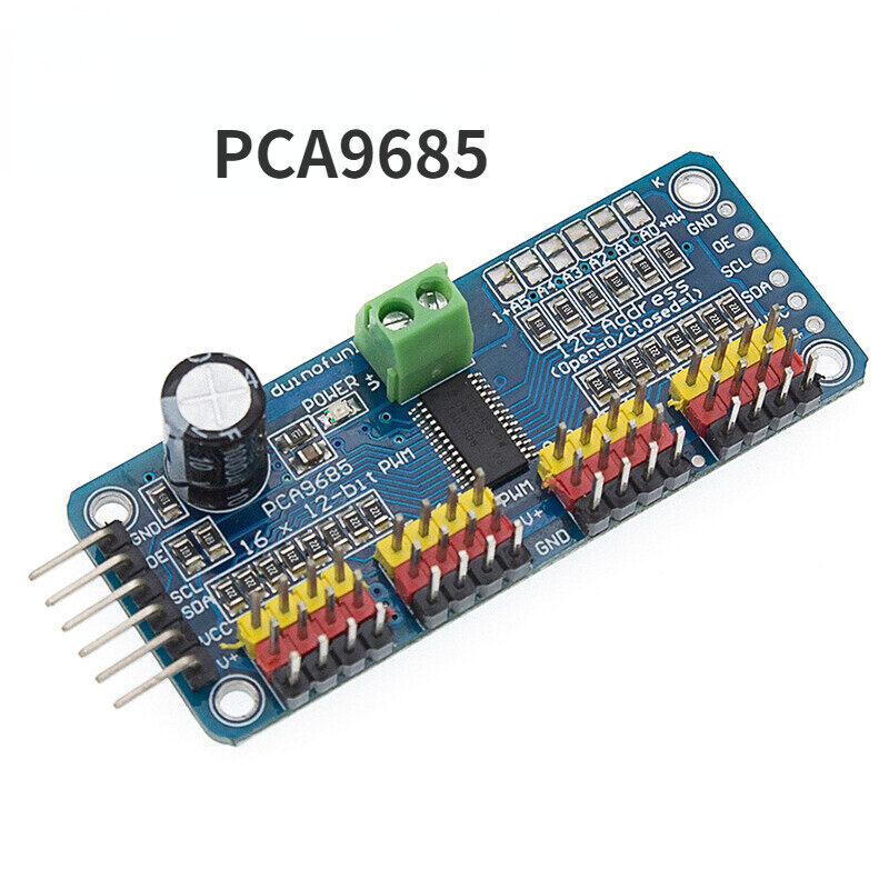 16 Channel 12-bit PWM/Servo Driver-I2C interface PCA9685 module Raspberry pi shield module servo shield