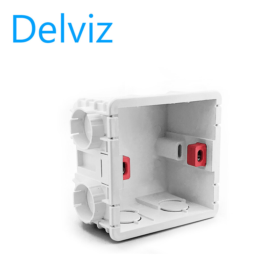 Delviz wall switch box 86mm wall socket box for standard wall light switch eu standard internal