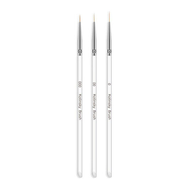 3Pcs Nail Art Tools Varnish UV Gel Polish Dotting Tools Rhinestone Picker Manicure Drawing Painting Pen Nail Markers Pencil Kit