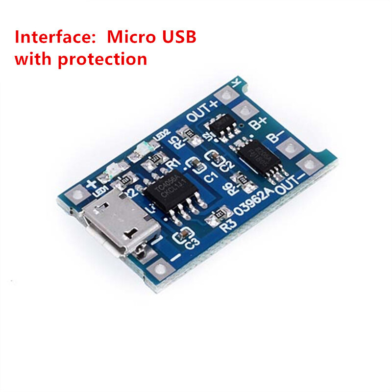 Mini Micro Type-C USB 5V 1A 18650 TP4056 Pin Sạc Mô-đun Sạc Với Chức Năng Bảo Vệ Kép 1A Li-ion