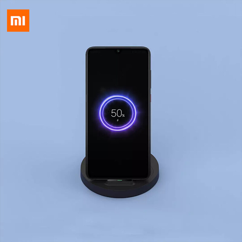 Xiaomi Vertical Wireless Charger 20W Max with Fast Charging Qi Compatible Multiple Safe Stand Horizontal for Mi 9 (20W) MIX 2S