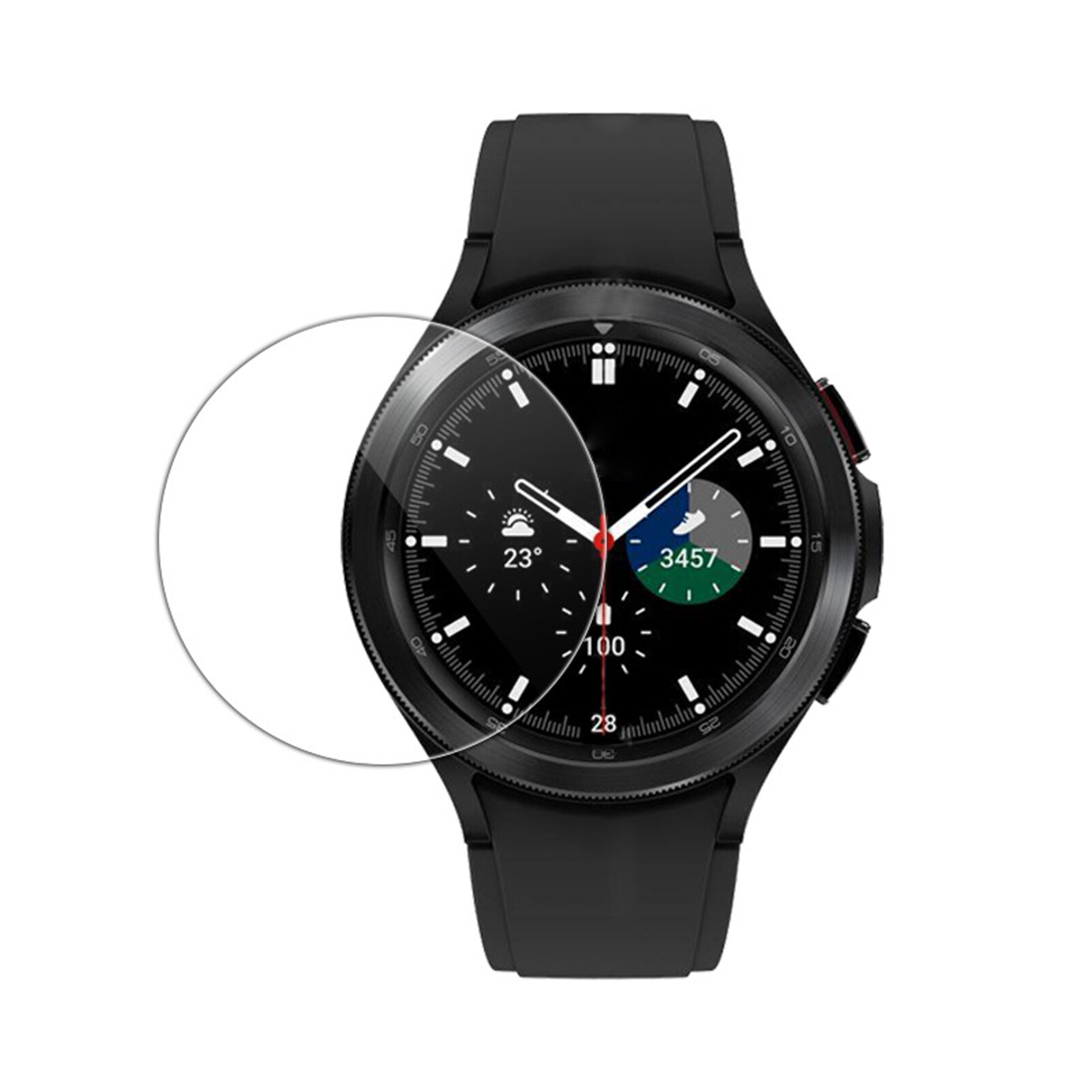 Watch Tempered Film Anti-scratch HD-compatible Ultra-thin Smart Watch Full Screen Protector for Samsung Galaxy Watch 4/Galaxy Watch4 Classic