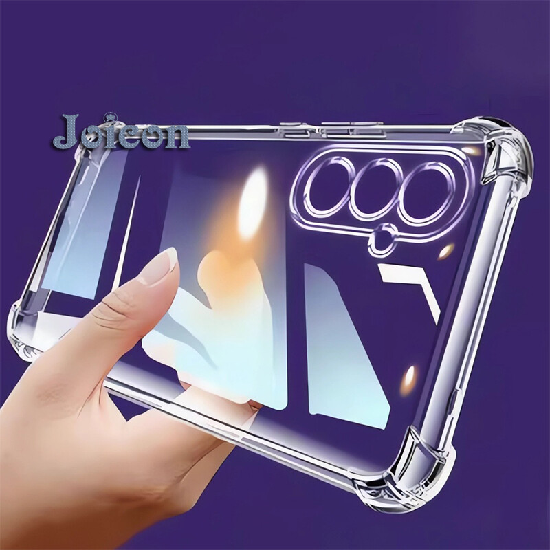 Phone Case for Samsung Galaxy A55 A35 M35 A15 A05 A05S A14 A25 A24 A34 A54 5G Casing Soft Case Real Shockproof Crystal Clear Casing Air-cushion Transparent Protective Back Cover