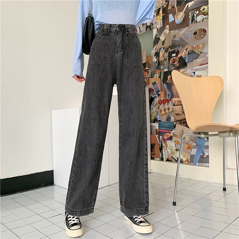 Chic Wash Wide Leg Jeans High Waisted 
