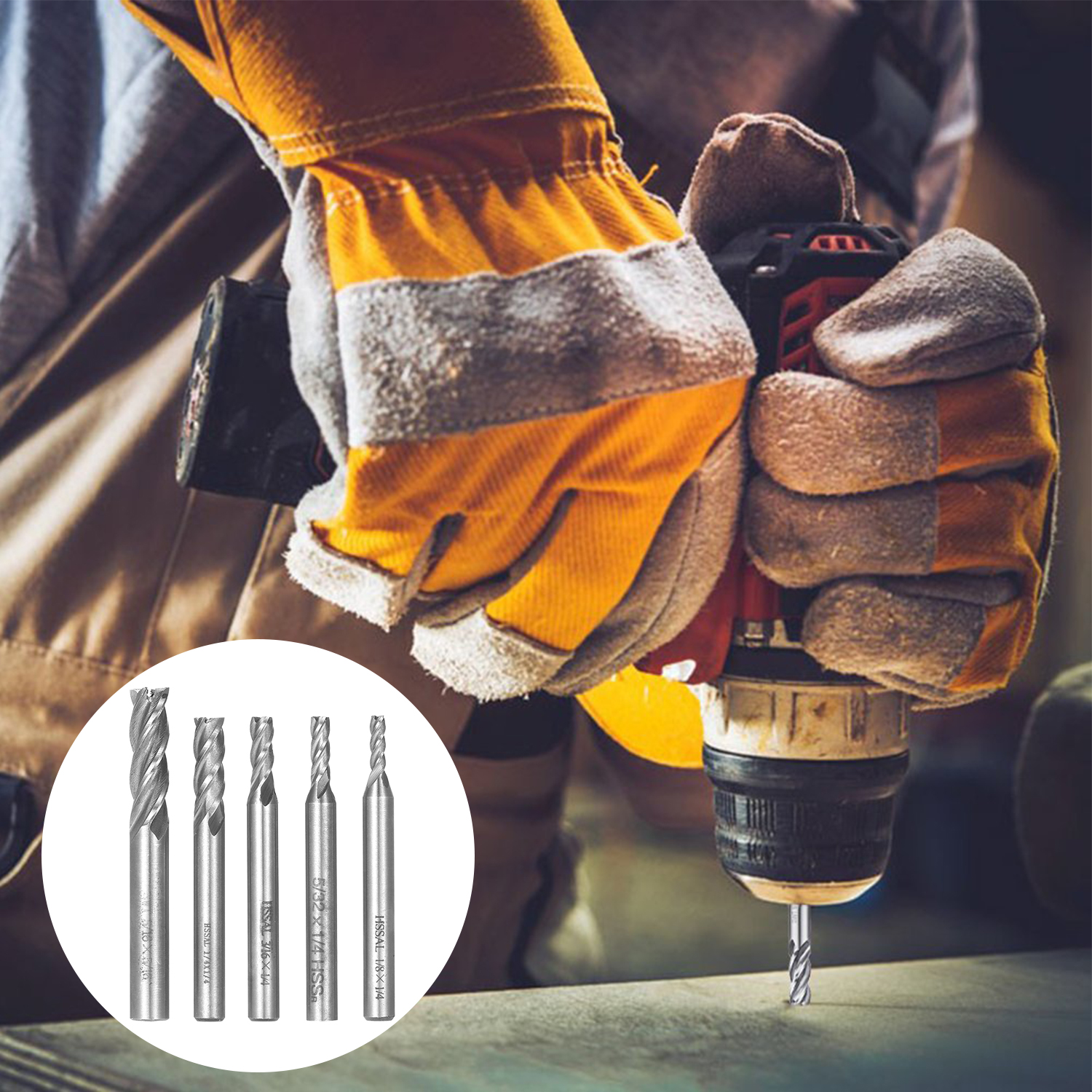 5 Cái Mũi Phay 4 Đầu Sáo Dao Phay Thép Cacbua Vonfram Router Bits Rotary Bits Công Cụ Thẳng Shank, Mũi Cắt Khắc Hai Lưỡi 6Mm-8Mm