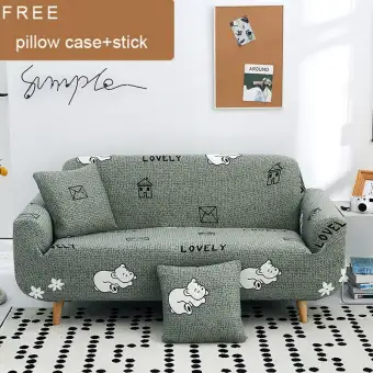 Vf 1 2 3 4 Seaters L Shape Sofa Elastic Washable Non Slip Sofa