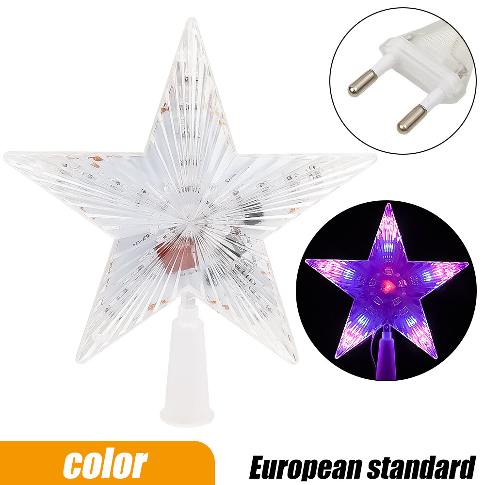 Christmas Tree Topper Star Decoration LED Ornament Christmas Decoration 18cm
