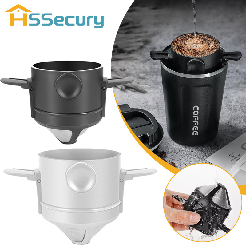 Collapsible Coffee Filter Portable Stainless Steel Drip Coffee Tea Holder Funnel Basket Reusable Tea Pot Holder Coffee Dripper