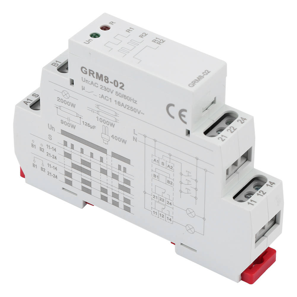 GRM8-02 Electronic Impulse Relay Latching Relay Memory Electronic Impulse Relay Relay AC 230V