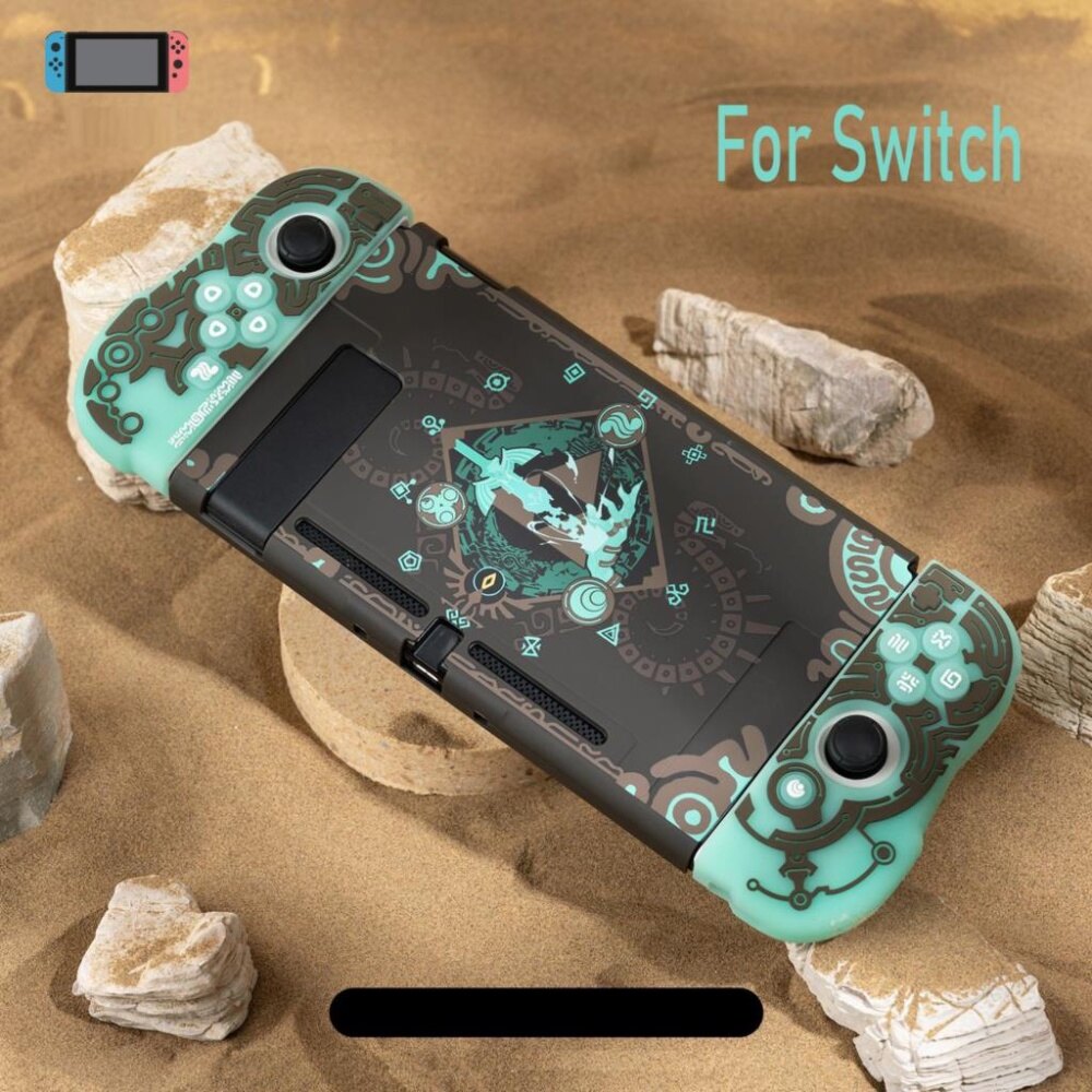 Zelda Tears of the Kingdom Luminous Hard Case For Nintendo Switch & Switch Oled JoyCon Controller TPU Soft Hand Grip Full Cover