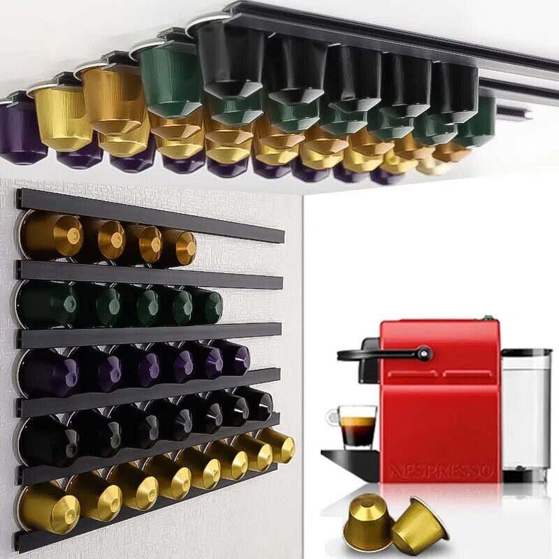 Nespresso Coffee Capsule Wall Holder Capsule Storage Racks For Any Coffee Pods Household Matching Coffee Machine Essories