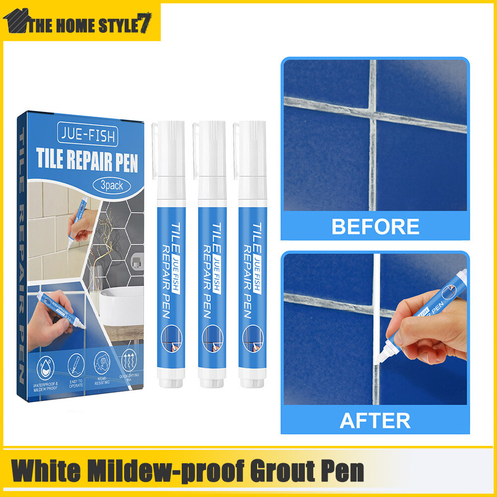 🔥【HOT】🔥3pcs Tile Grout Paint Pen Mildewproof Grout Pen White Tile
