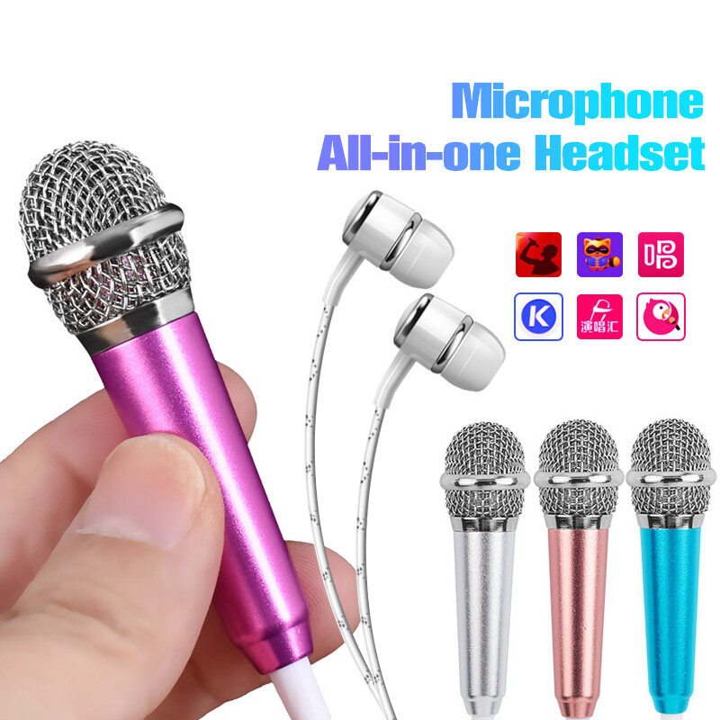 3.5mm Interface High Quality Headset Mini Karaoke Microphone TIK TOK
