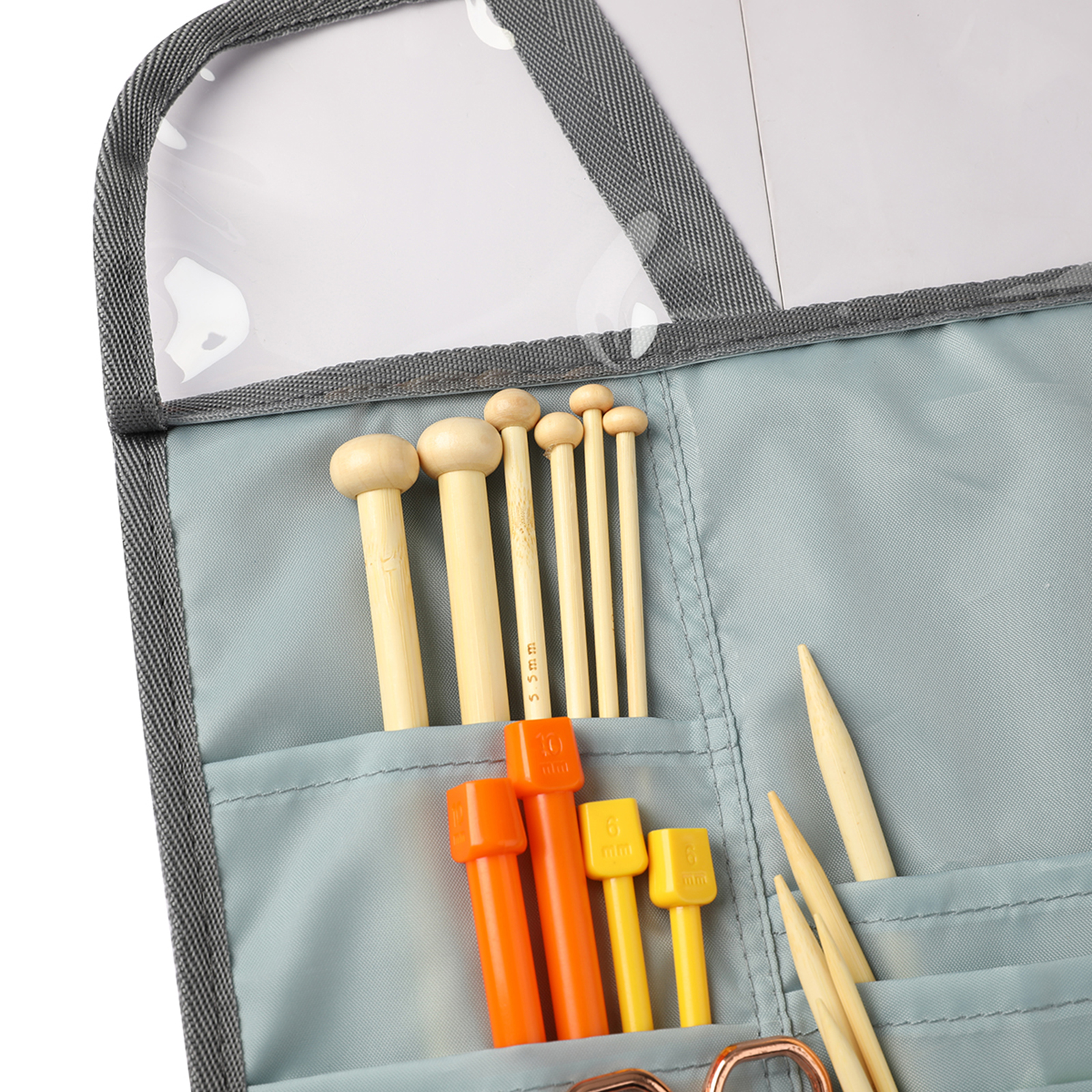Blesiya Empty Crochet Hook Storage Case Knitting Needles Sewing Accessories Bag