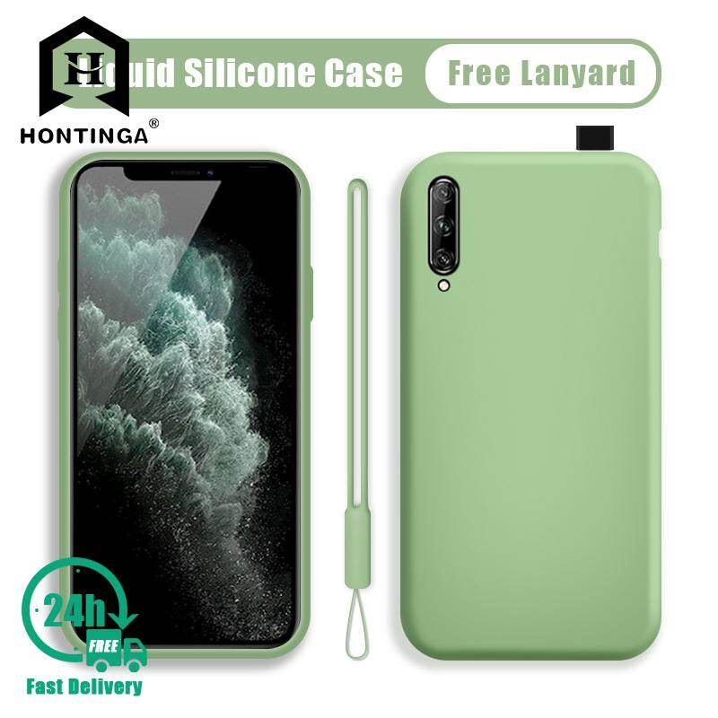 Hontinga Casing For Huawei Y9S Case Original Liquid Silicone Case Soft Slim Cover Cases Coque Funda Shockproof Casing Back Cover Phone Case Softcase