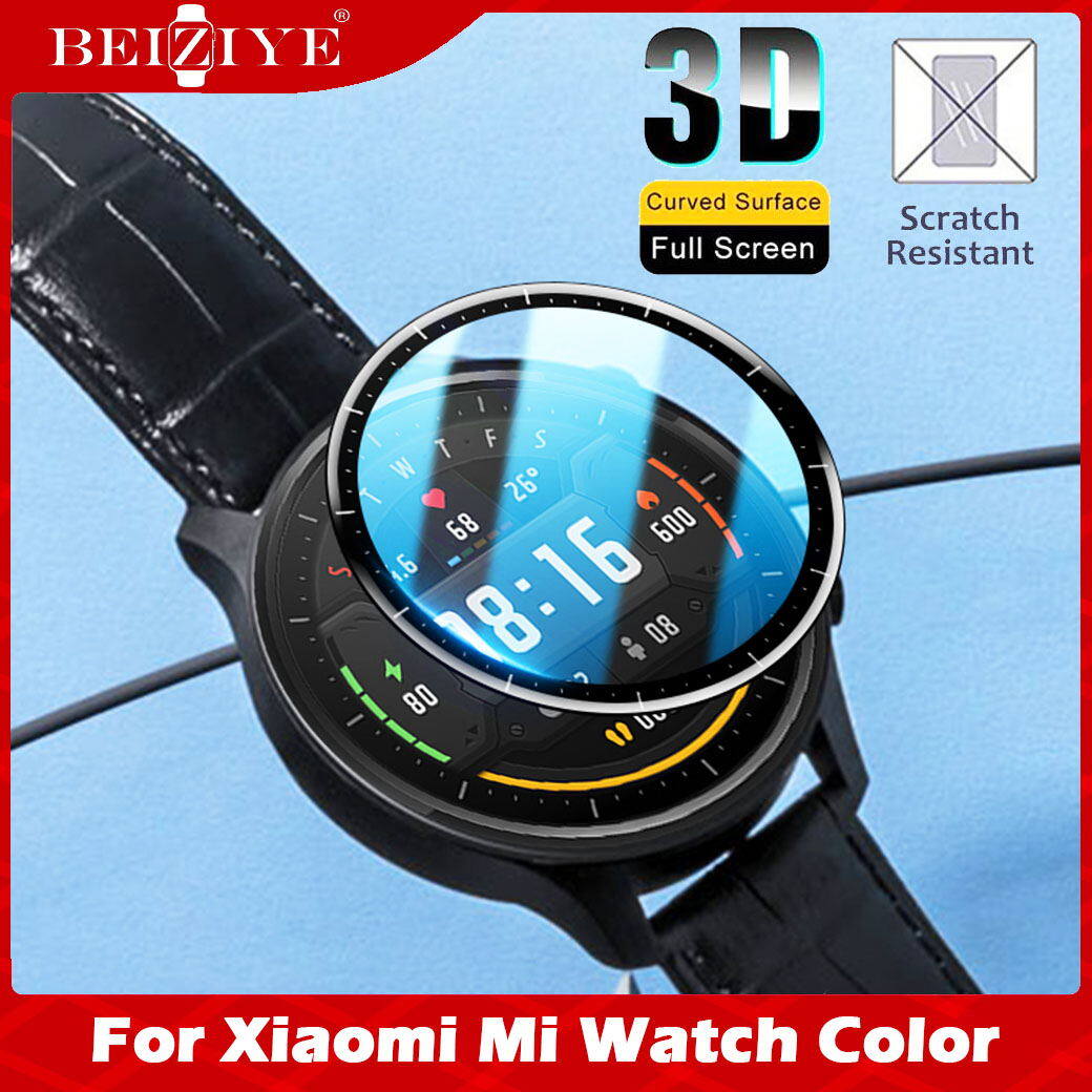 Beiziye Bảo vệ màn hình cho đồng hồ thông minh Xiaomi Mi Color Film cho Xiaomi Mi Watch Color Smart Watch Film bảo vệ chống nổ Kính bảo vệ mềm