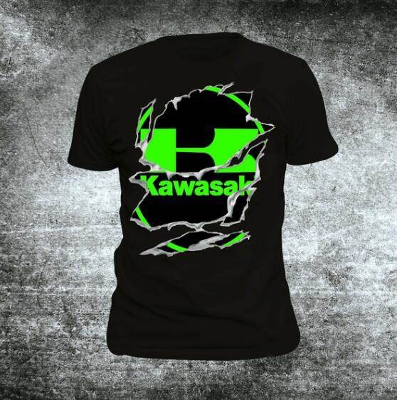 T-Shirt Green Small SML S Motorcycle 