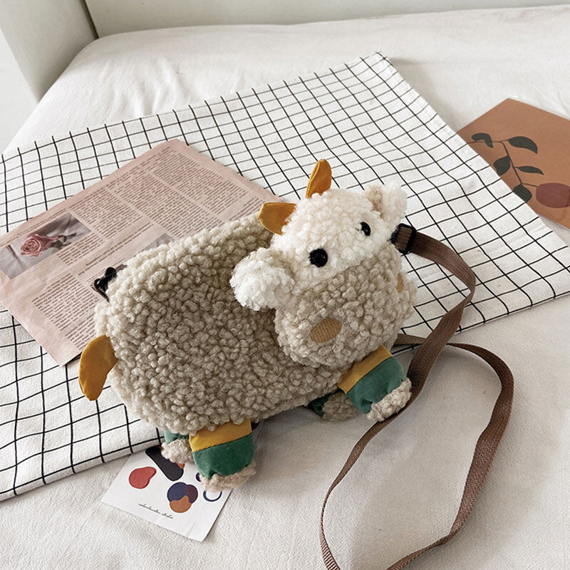 YAZHOULONG Children's bag plush cartoon cute children's bag