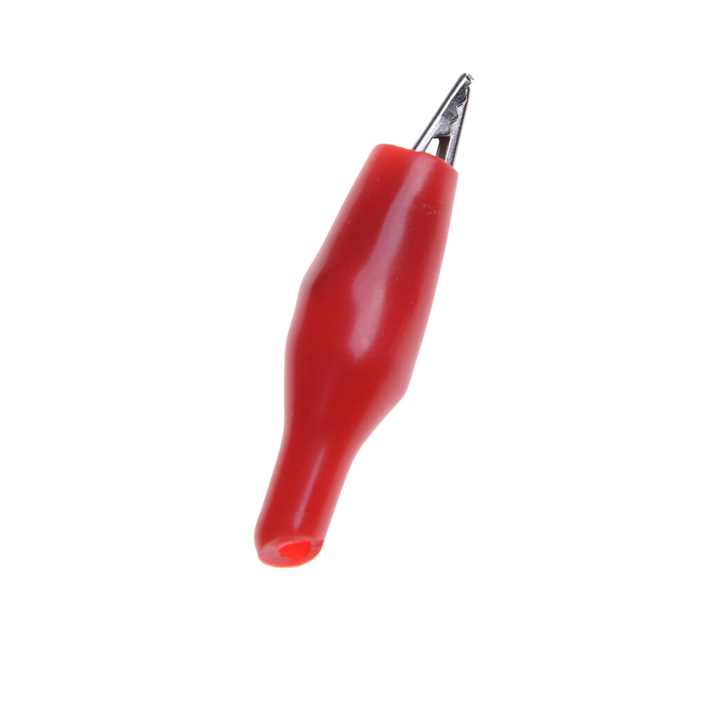 💖Best Buyle 20Xs Red Black Soft Plastic Testing Probe Alligator Clips Crocodile Test Clip