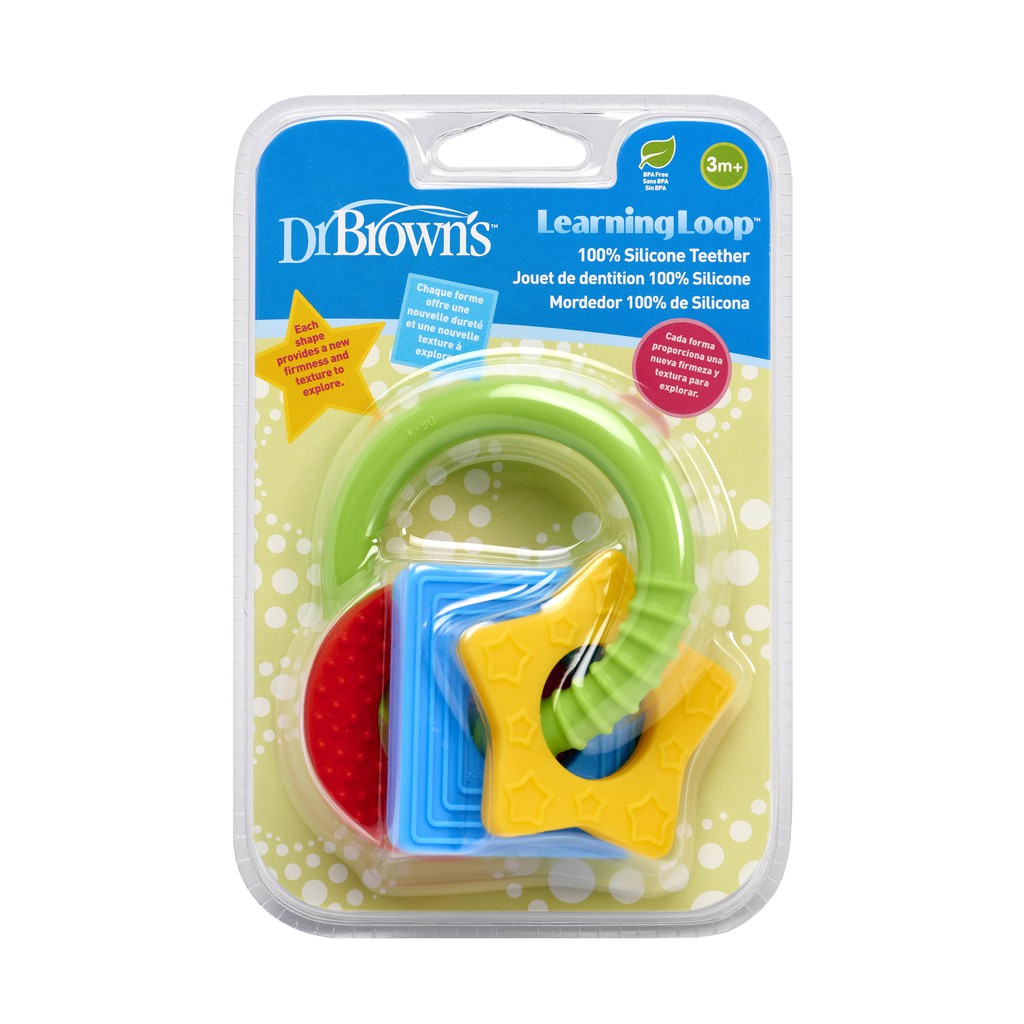 Ngậm nướu Dr.Brown's 100% Silicone cao cấp Learning Loop