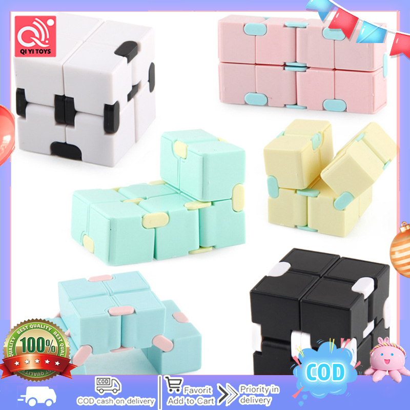 2x2 Magic Cube Pocket Flip Infinite Speed Cube Decompression Educational Toys For Children Birthday Gifts