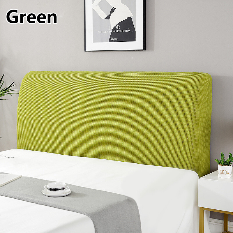 Jhj0  Elastic Bedroom All-inclusive Velvet Bed Head Cover Headboard Dust Cover Bed Head Back Protection Bedhead Cover Solid Color Soft Home Decoration