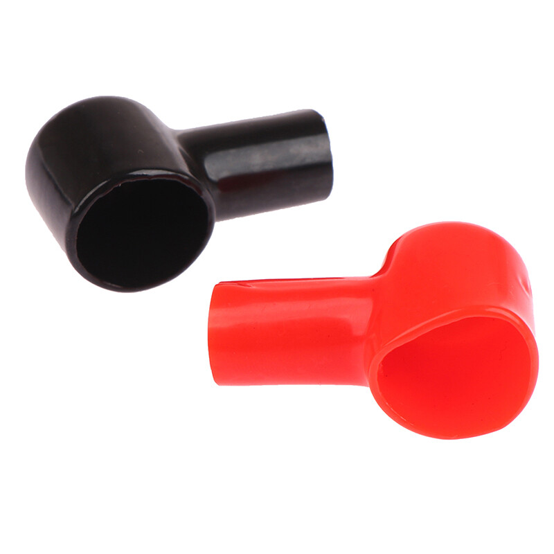 [Carmelun] 1Pair Car Battery Negative Positive Terminal Covers Cap Boat Insulating Protector Battery Insulating Covers Car Accessories