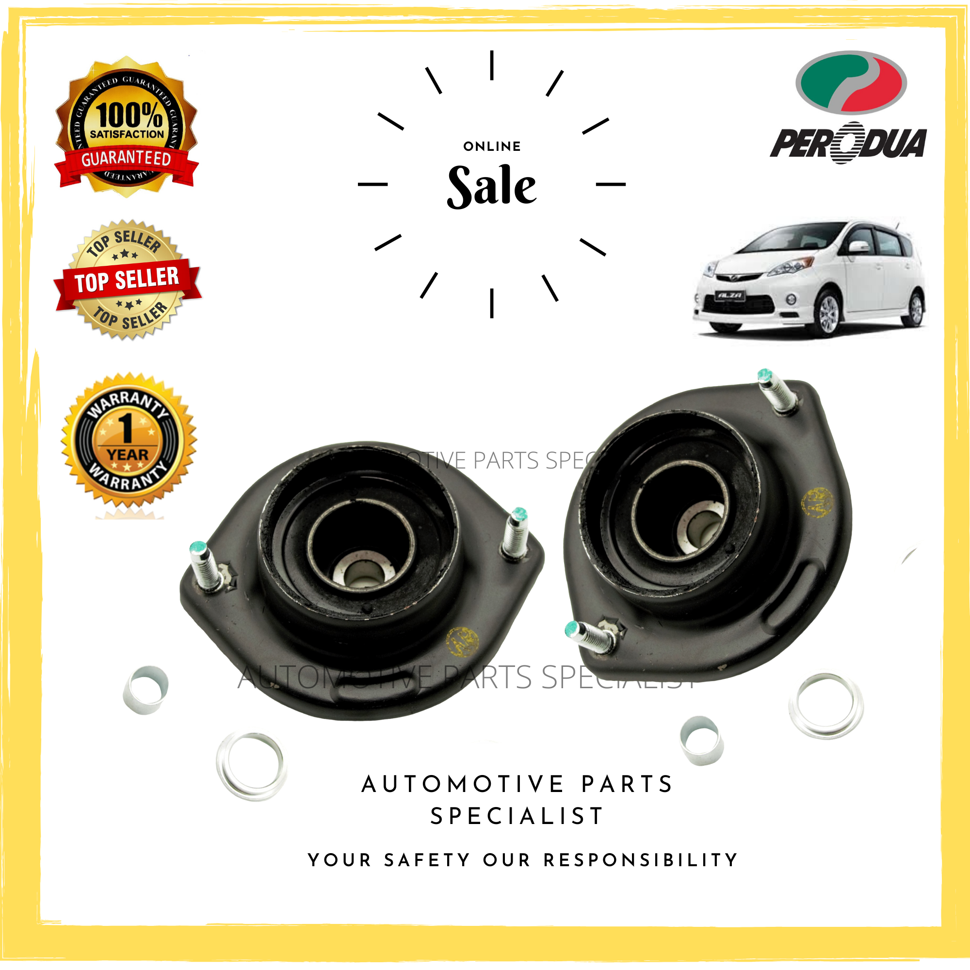 Perodua Alza Kelisa Kancil Front Absorber Mounting Set 1 Set 2 Pcs Oem Lazada