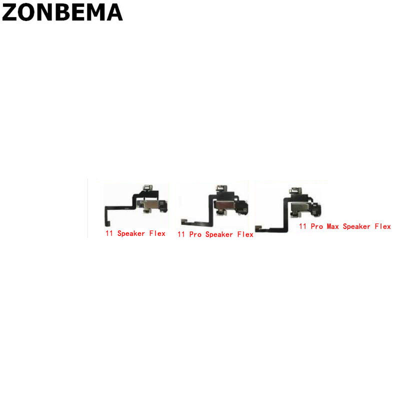 Zonbema cảm biến ánh sáng Băng cáp Uốn Cho iPhone 11 Pro X XS XR XS Max Với Tai Loa Thay Thế Receiver Tai Nghe Phụ Tùng