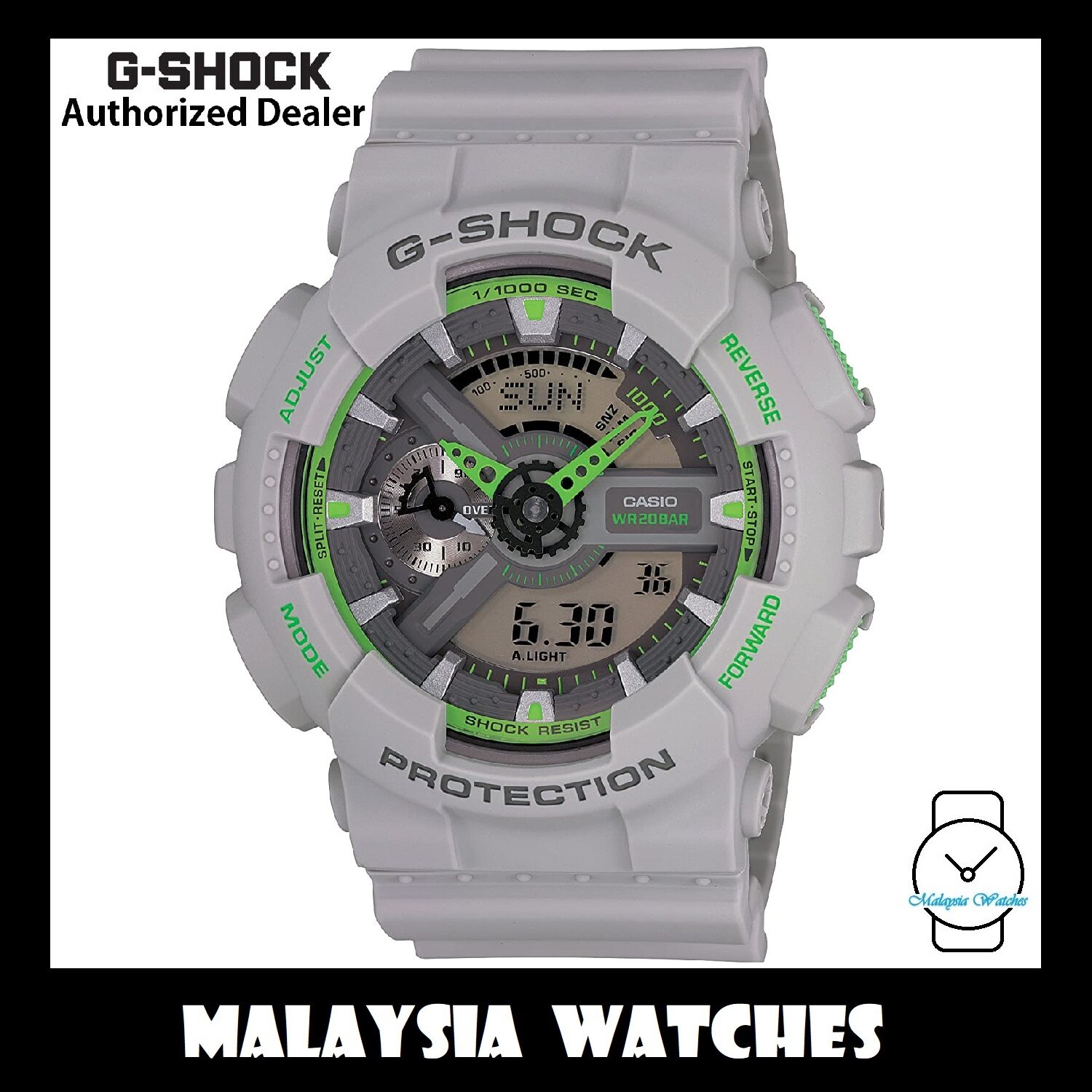 g shock neon green