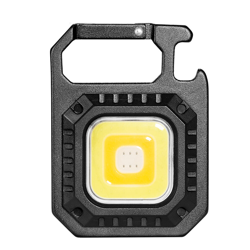 Portable Mini Multifunctional COB Keychain Light /USB Rechargeable Floodlight /Outdoor Work Camping Light