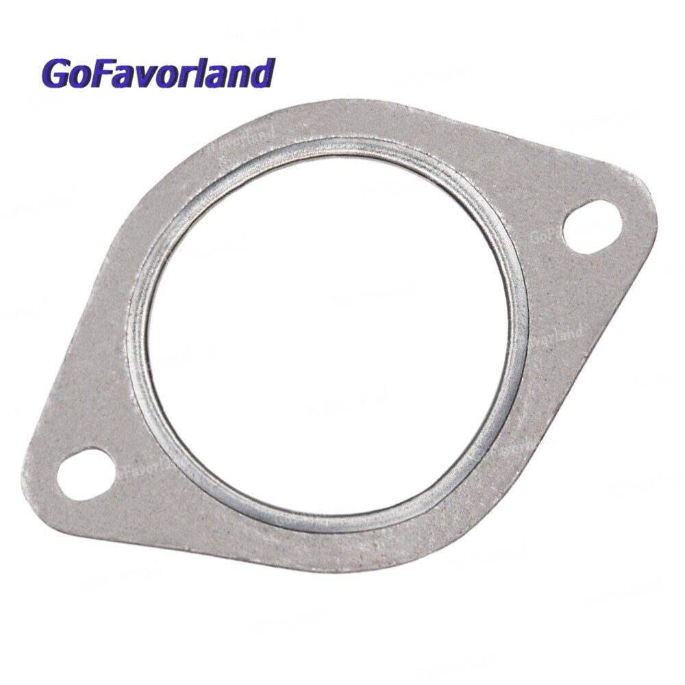 Front exhaust gasket metal silver 18307553603 725360 for bmw e60 e71 e82 e88 e90 e92 e93 z4 x6 n54 2010 2011 2012 2013