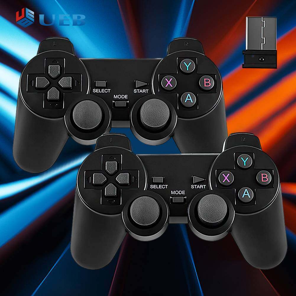 2.4G Game Controller with Receiver Wireless Game Joystick Gamepad Battery Operated Home TV Mini Game Console Controller for PS1