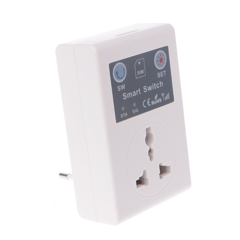 ✪【HJ-CES Store】EU/UK 220V Phone RC Remote Wireless Control Smart Switch GSM Socket Power Plug