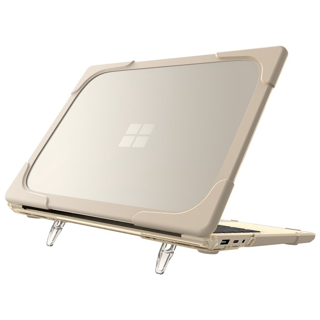 Transparent Heavy Duty Hard Shell Case for Microsoft Surface Laptop 4 / 3 15" with Metal Keyboard,Protective Cover with Kickstand for Surface Laptop 4 / 3 15 inch 2021