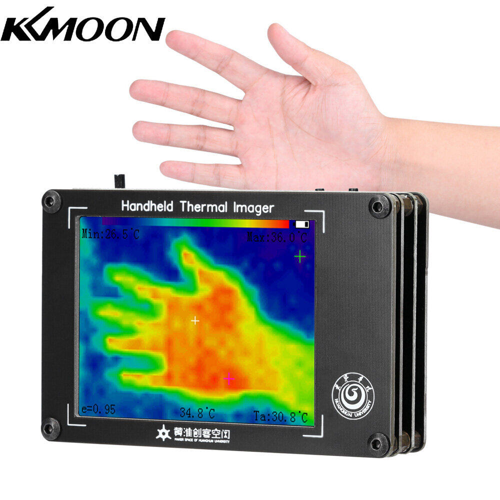 KKmoon -40~300°C Portable Multifunction Infrared Imager Handheld Digital Infrared Thermal Imaging Camera 3.4 Inch LCD Display Thermal Imager Temperature Sensors