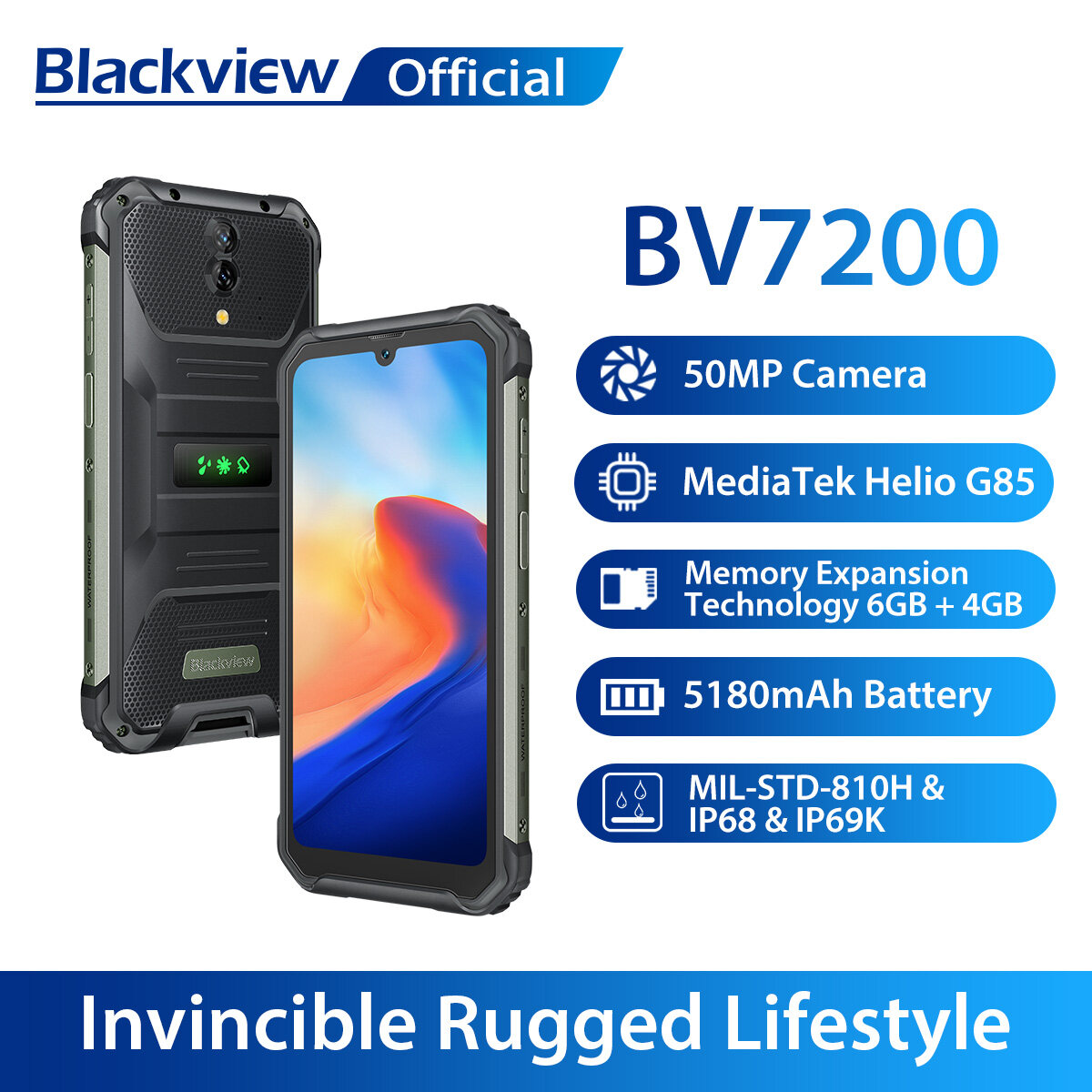 [World Premiere] Blackview BV7200 Android 12 Rugged Smartphone 6GB ...