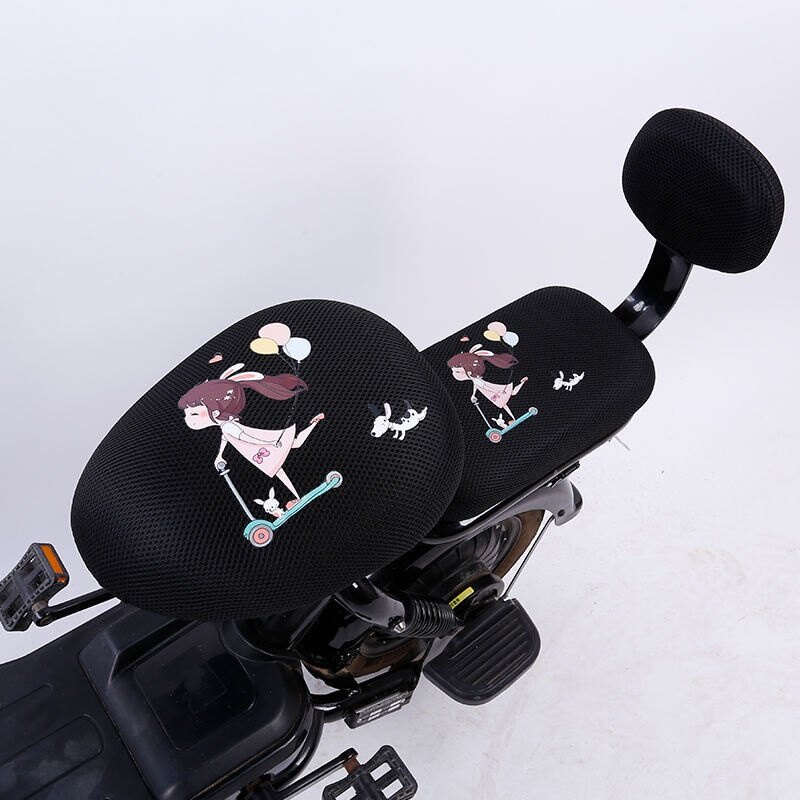 Electric Bike Seat Cover Motorbike Sun Protection Seat Cushion Case Bicycle Seat Cover Electric Motorcycle Universal Seat Cover Net