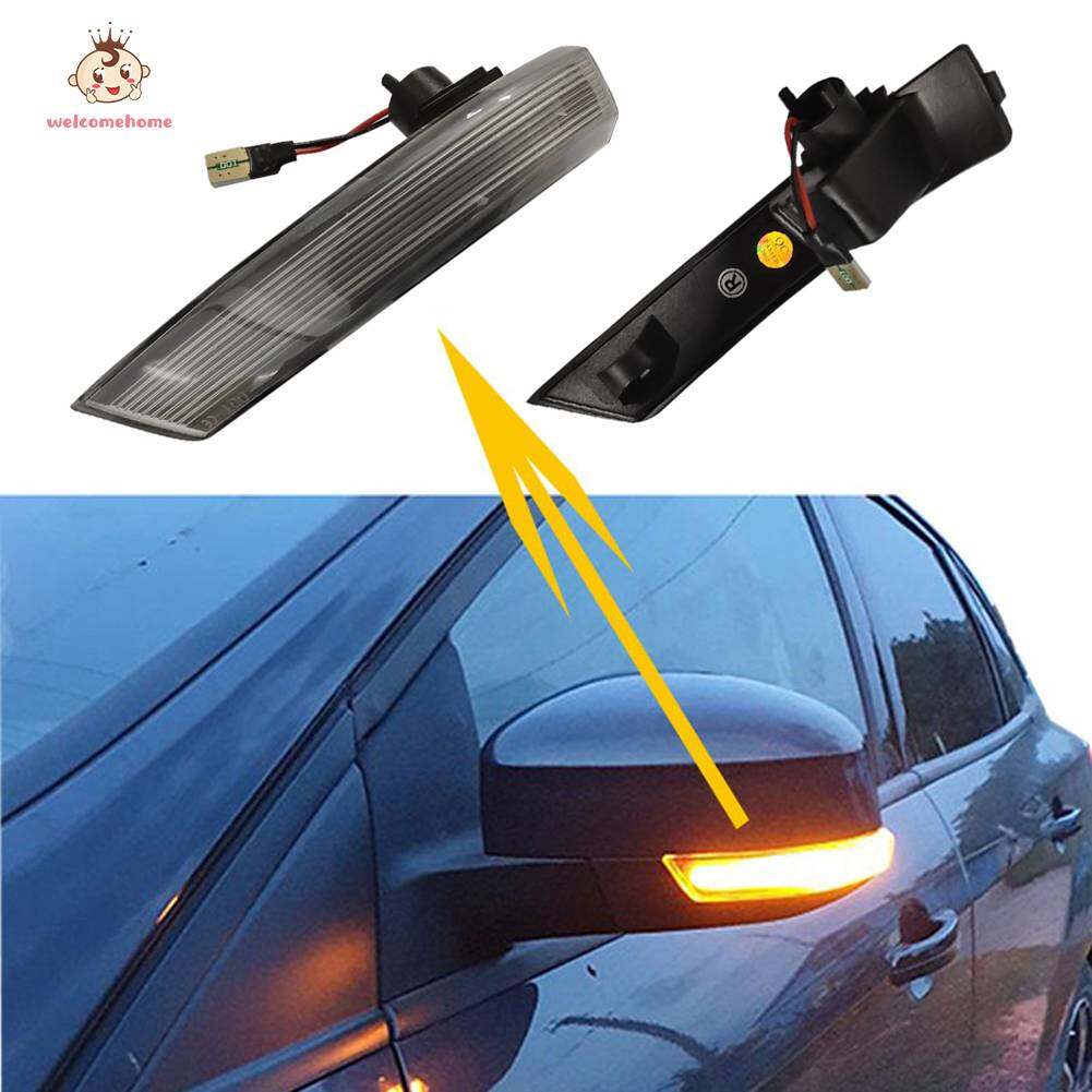 2pcs rearview mirror indicator lamp auto styling led turn signal lamp accessories 3w for ford focus 2 3 mk2 mk3 eu mondeo mk4
