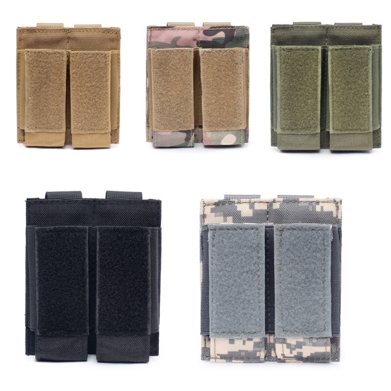 Magazine Pouch Double Flashlight Sheath Pouch Paintball Game Accessory