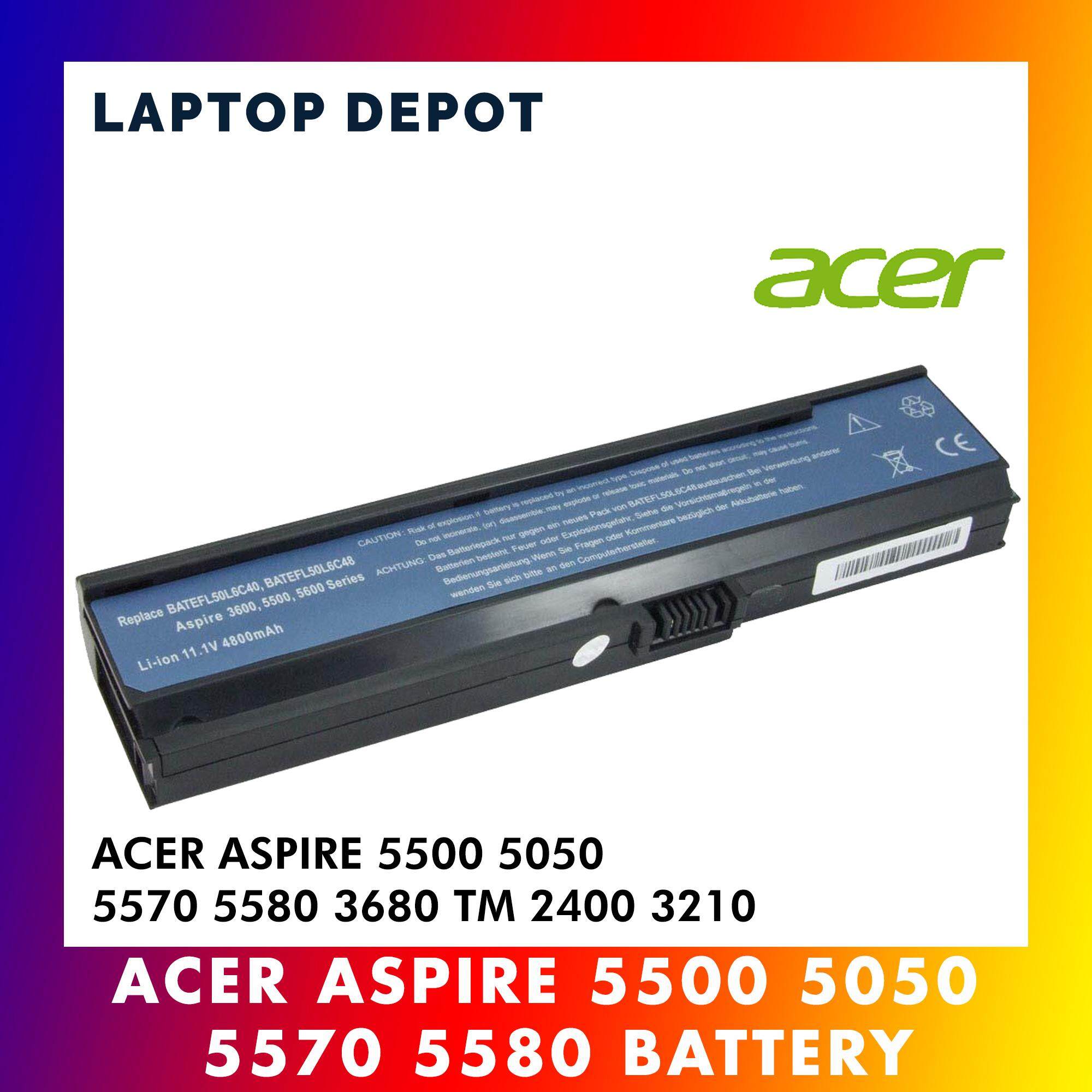 Acer Aspire 3680 5050 5500 5570 5580 Travelmate 2400 3210 3260 Laptop Battery Malaysia