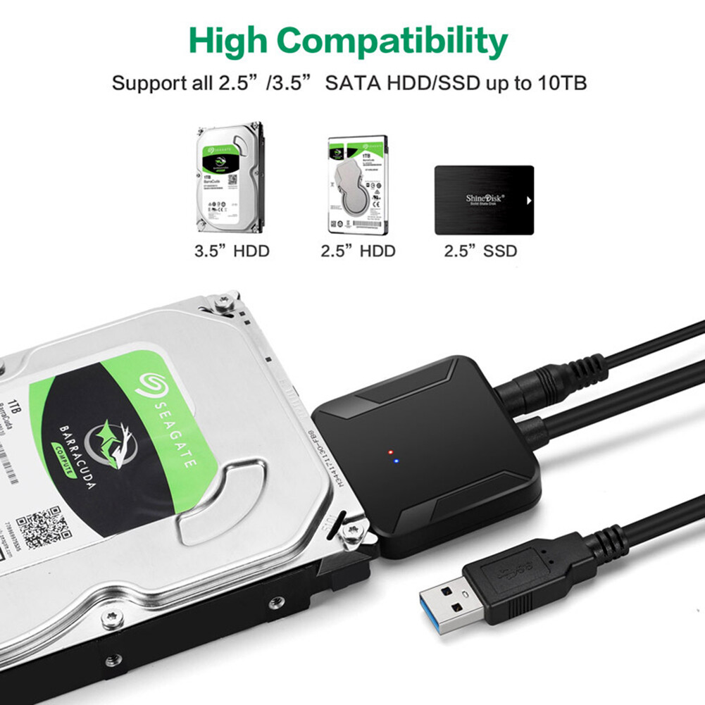 USB 3.0 To SATA Convert Cable for 2.5/3.5 inch SSD HDD Hard Drive Adapter