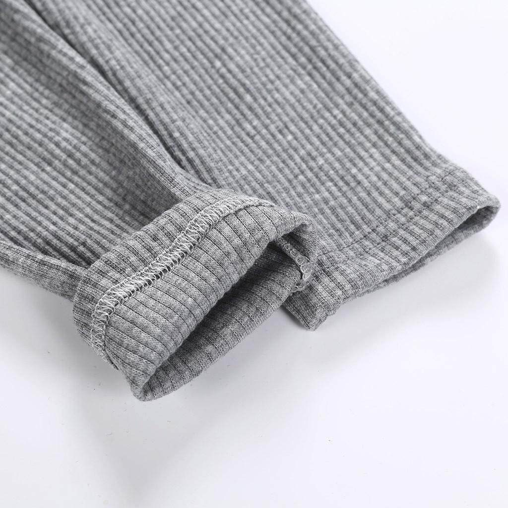 Cotton Infant Baby Girls Winter Leggings Solid Knee-length Pants Warm Clothes