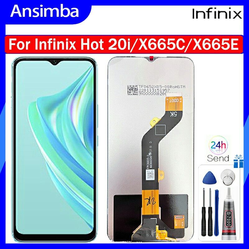 Ansimba จอแอลซีดีไอพีเอซดั้งเดิมสำหรับ Infinix X665E X665C 20i ร้อน ...