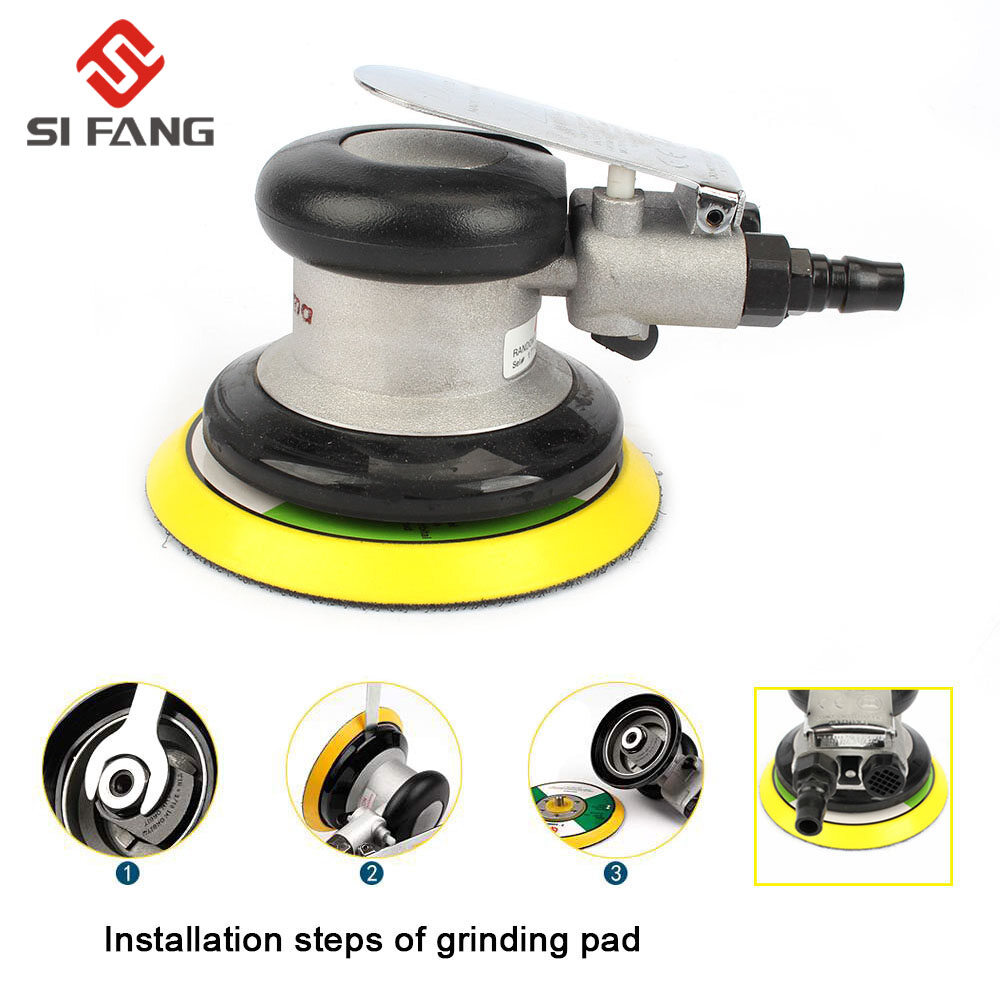 SI FANG 5  Air Sander Random Orbital Air Sander Pneumatic Polishing Machine For Metal Auto Body Car