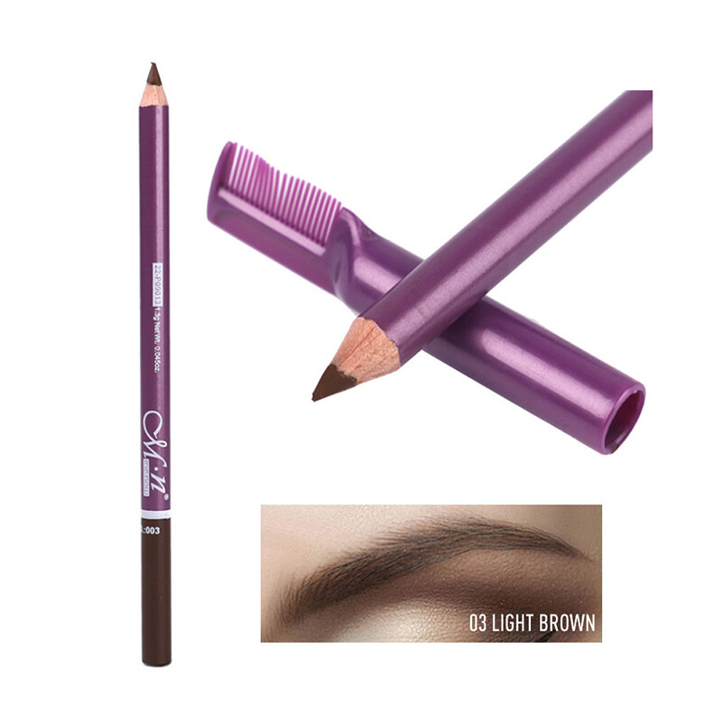 BEAUTYBIGBANG Menow Brand Cosmetic Eyebrow Pencil With Comb Waterproof Long Lasting Effect Professional Makeup Eyebrow Pencil
