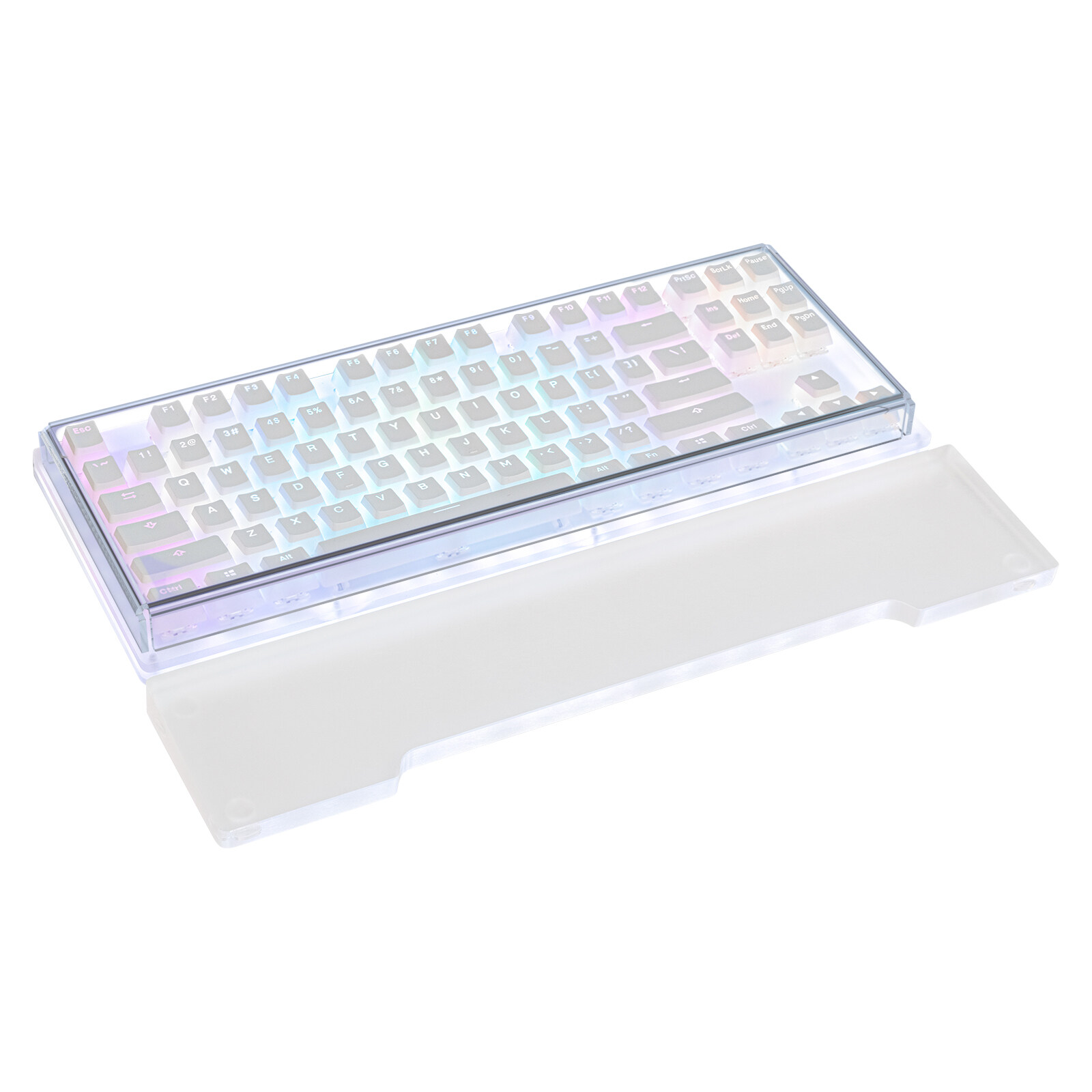 Geekria Acrylic Keyboard Wrist Rest Compatible with TENKEYLESS (TKL) 80