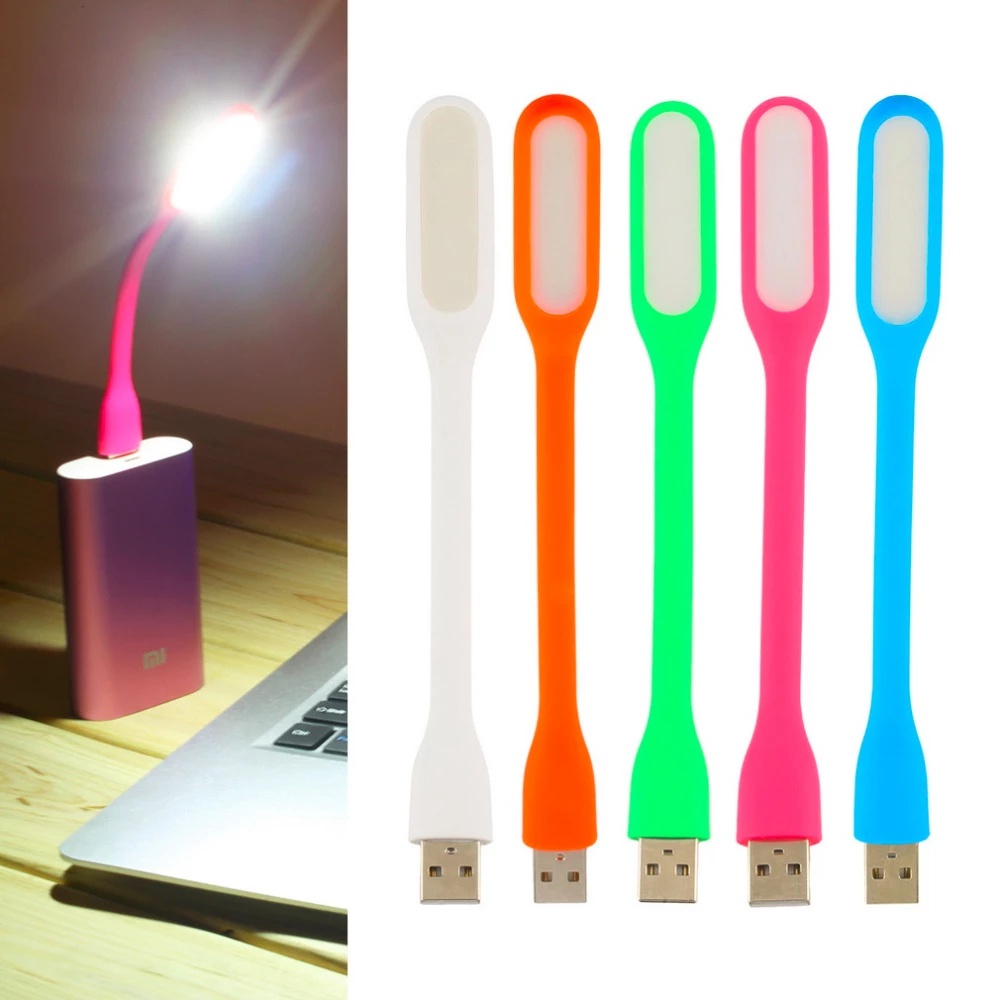 Mini 5V 1.2W Bendable USB LED Lamp Book Light for Power Bank & Notebook & Computer & Laptop Night Lights
